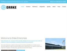 Tablet Screenshot of drakeent.com
